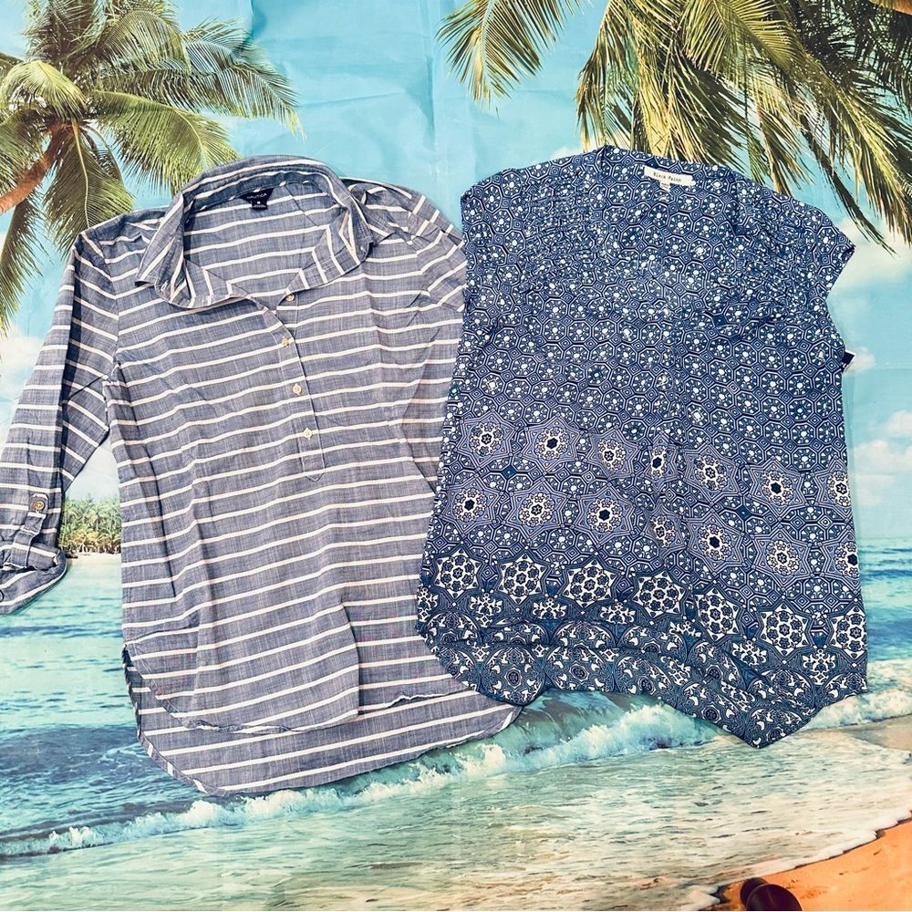 Blouse and Nautica Button Down‎ Shirt Bundle